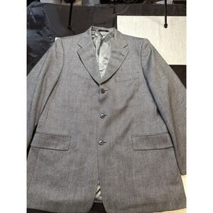 Hart Schaffner Marx Blazer Men 42R Herringbone Three Button